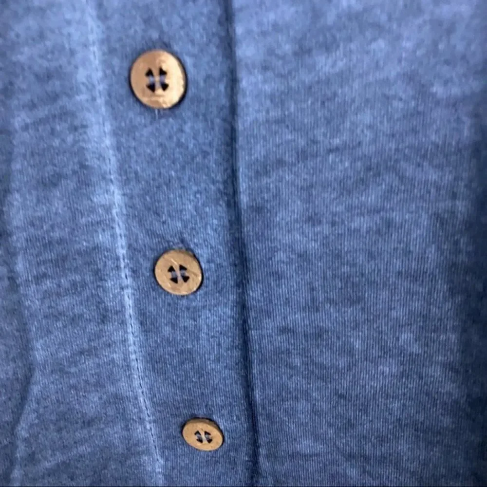 Free People Weekend Rush Short Sleeve Top Navy - Size Small - Picture 5 of 7